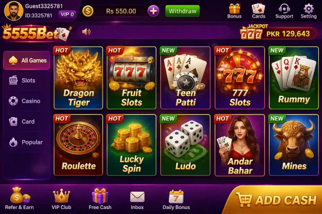 5555 Bet Game